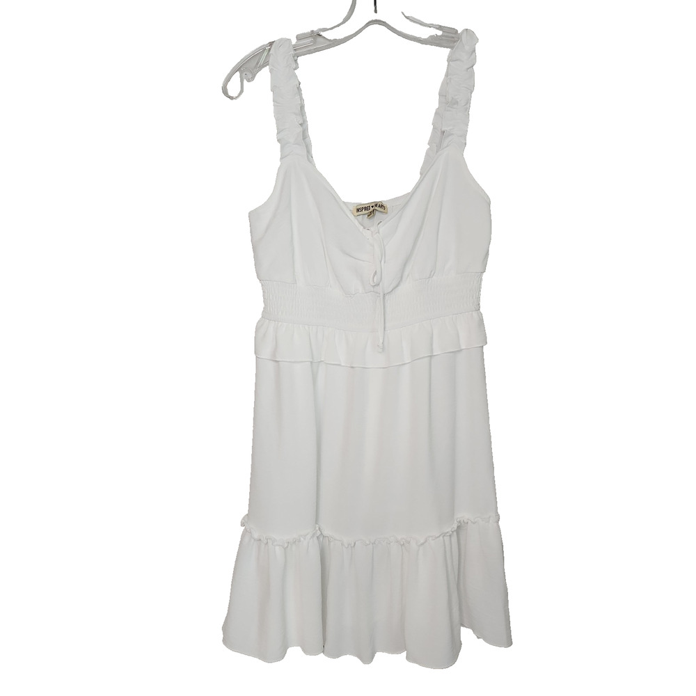 Ruffled‎ M Mini Babydoll Dress Cottagecore Milkmaid Fairycore Peasant Softgirl